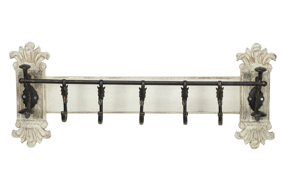 White Metal Vintage Wall Hook H751