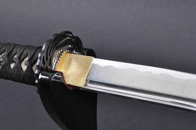 Black Scabbard Aluminium Alloy Unsharpened Training Katana H3284