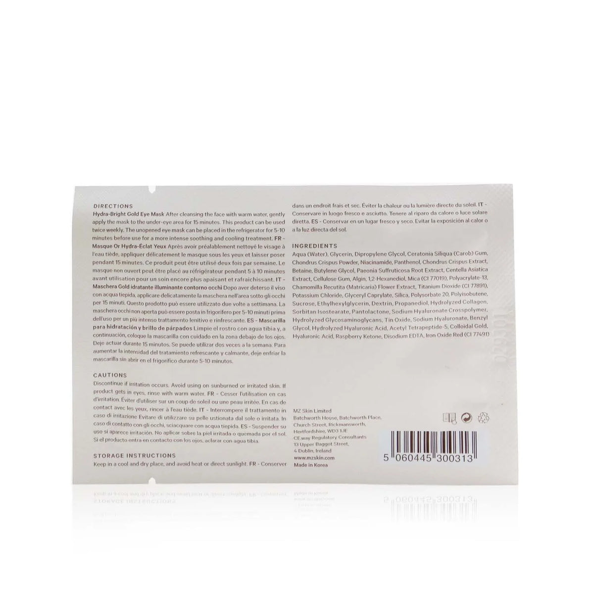 Gold Eye Mask 5x 3g G37714