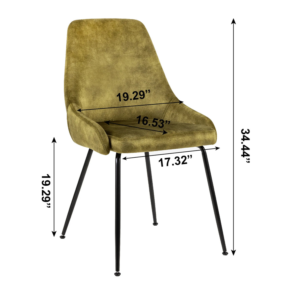 5 Piece Rectangle Dining Table and Green Velvet Chairs U690