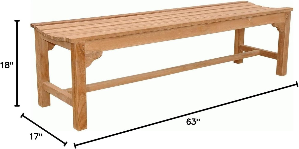 3-Seater Backless Bench Q329478