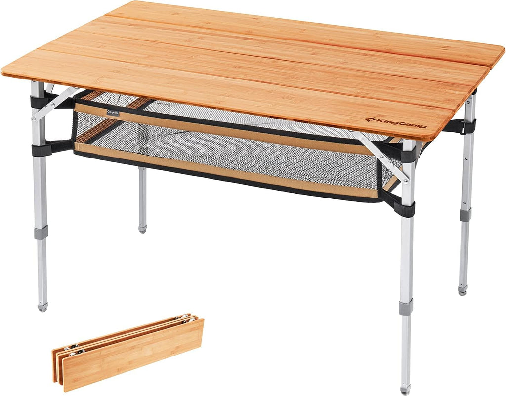 Bamboo Heavy Duty Oversize Portable Folding Table L422