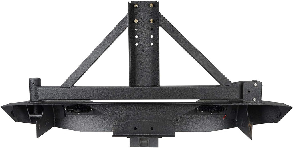 Steel Rear Bumper with Spare Tire Carrier & Hitch Receiver L155724