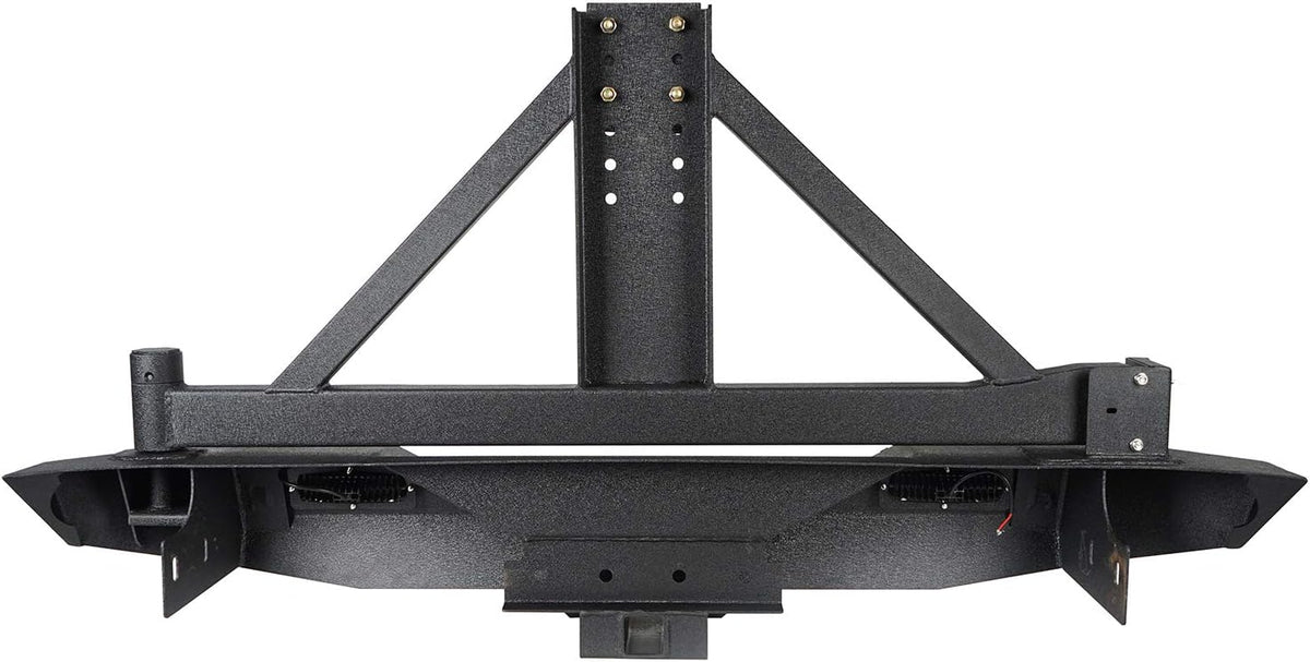 Steel Rear Bumper with Spare Tire Carrier & Hitch Receiver L155724