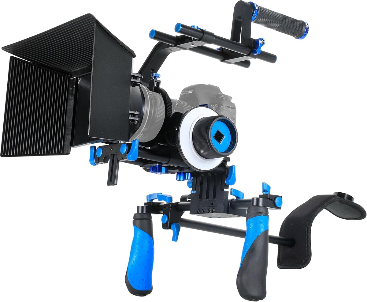 DSLR Rig Set with Follow Focus and Matte Box and Top Handle A284