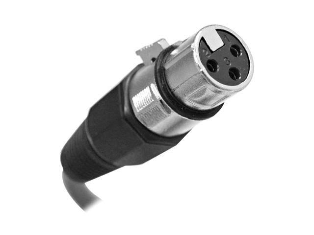 8 Pack Black XLR Male to Female Patch Cables 10 Foot N669