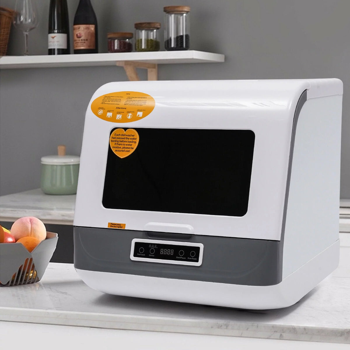 Portable Countertop Dishwasher with LED Display White I31236