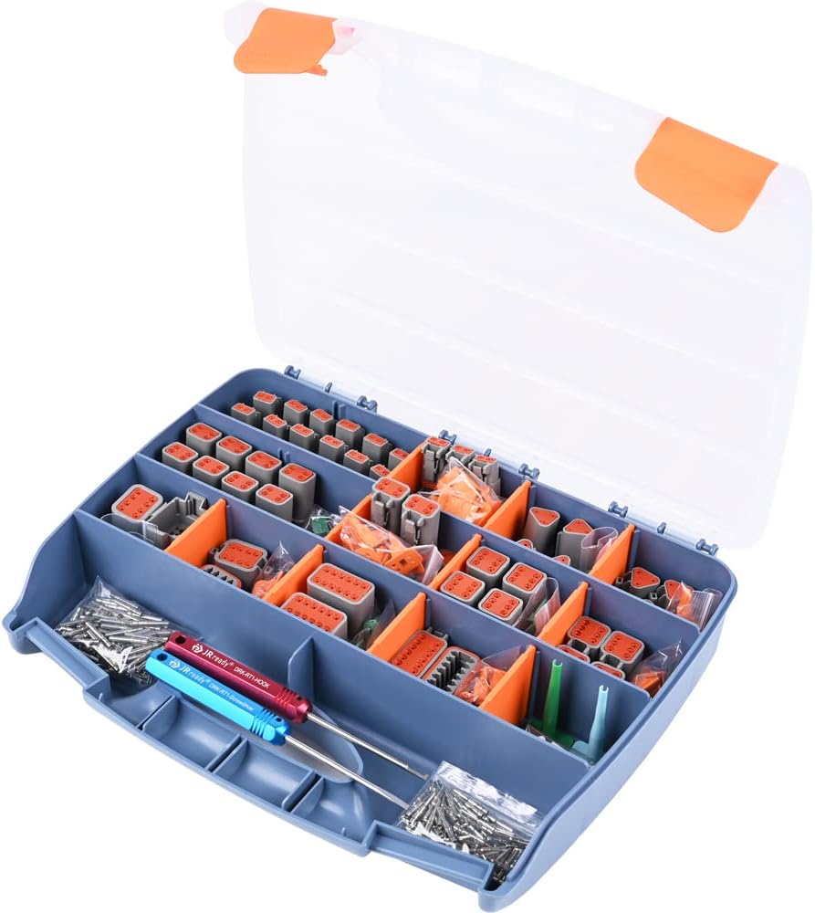 416PCS Waterproof Deutsch Connector Kit with Solid Contacts T6809