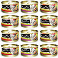 Grain Free Canned Cat Food 3 Flavor Variety Bundle, 2.82 Oz Each (12 Cans Total) Z243493