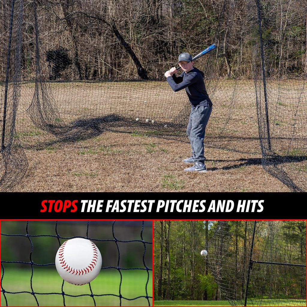 40 and 60 Foot Batting Cage with Frame and Netting Y86516