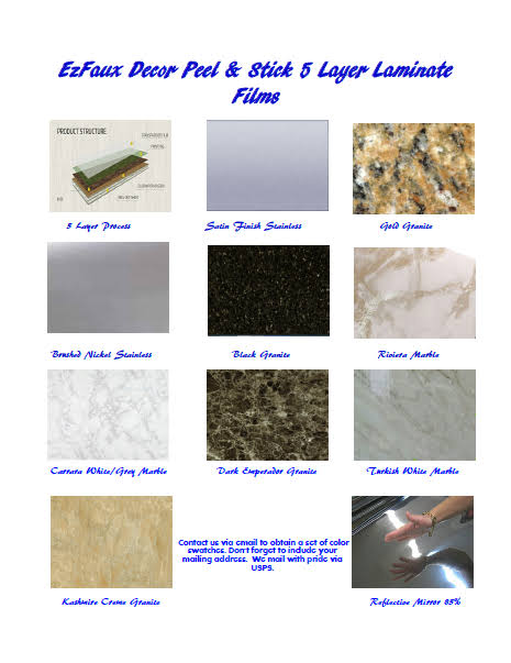 White Faux Marble Granite Film Roll N4595