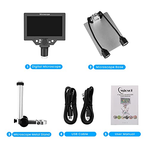 7 inch LCD Digital USB Microscope with 32G TF Card S68114