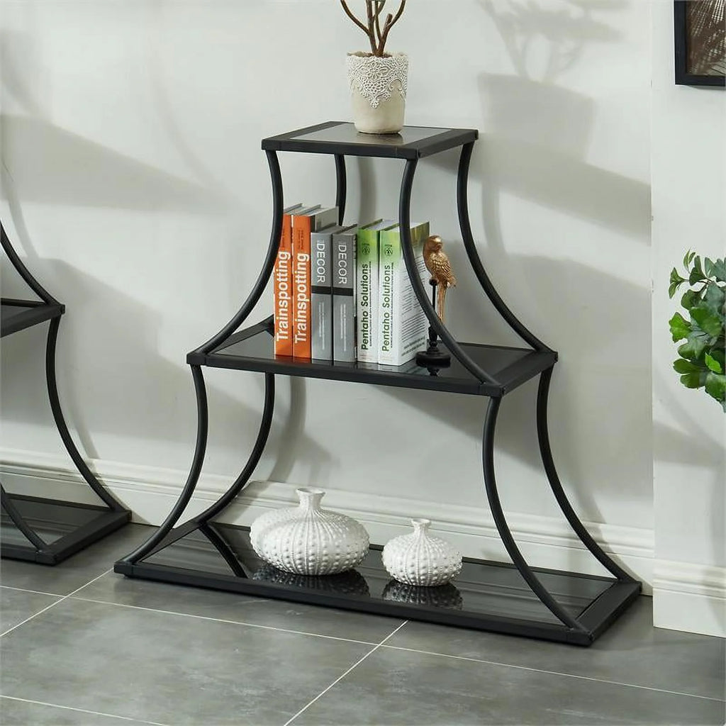 Industrial Metal 3-Shelf Bookcase T1537