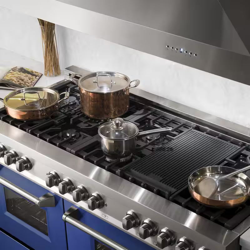 9-Burner Double Oven Dual Fuel Range in Stainless Steel S3260