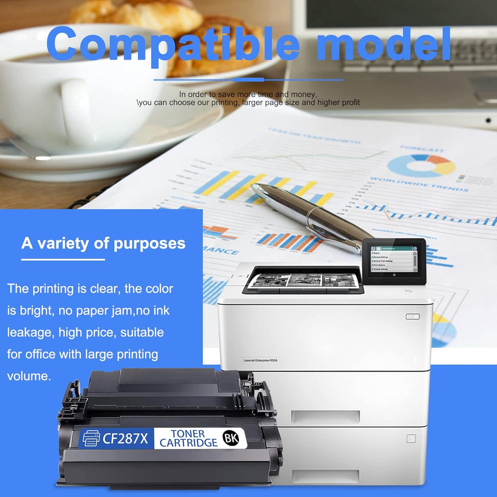 87X High Yield Toner Cartridge (1-Pack, Black) J409136
