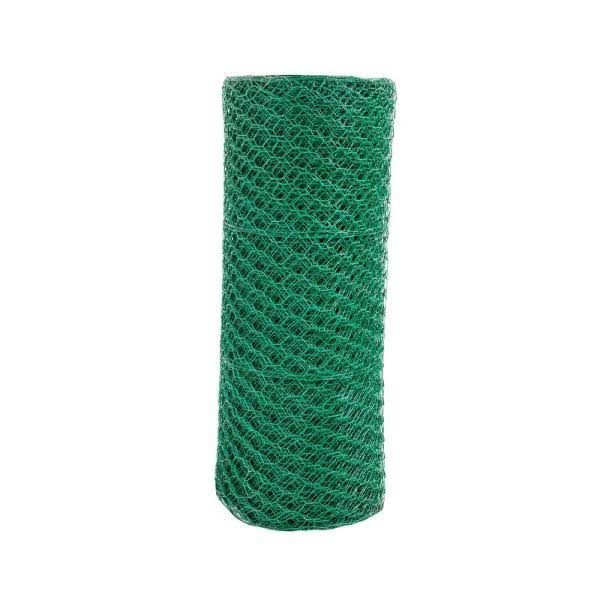 16 Gauge Vinyl Green Hex Netting E447