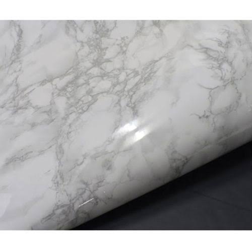 White Faux Marble Granite Film Roll N4595