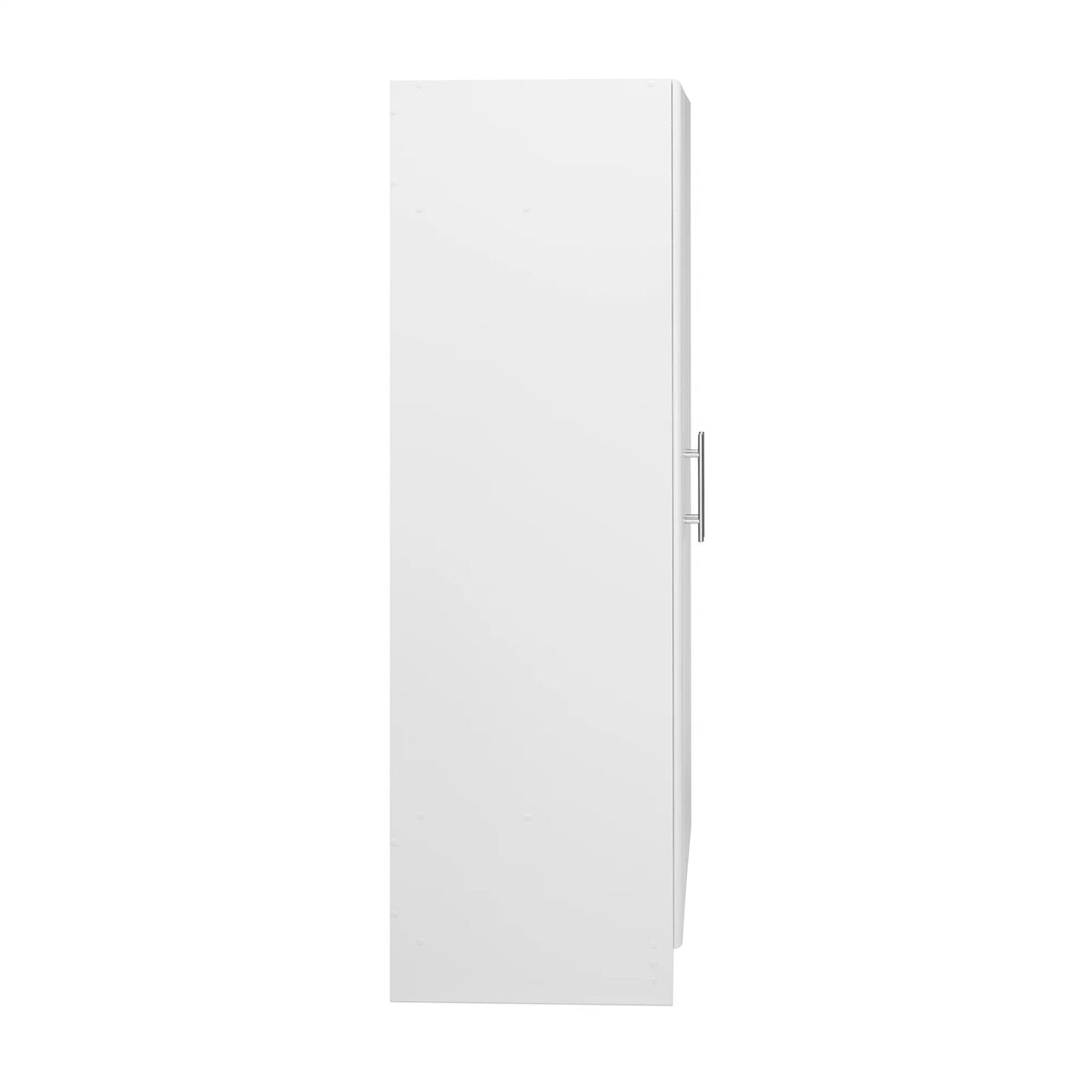 White Wardrobe Closet & Cabinet with Hanging Rail J8319