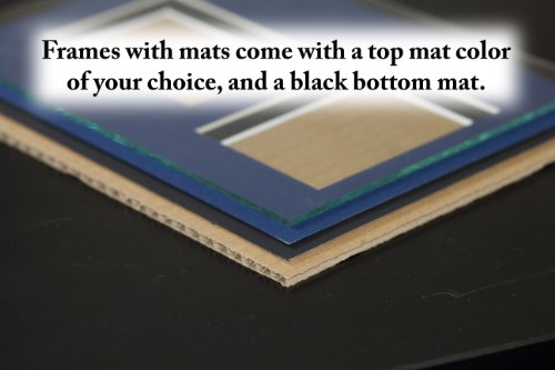Collage Photo Frame Single Mat with 3-8x10 Openings Satin Black Frame G821829