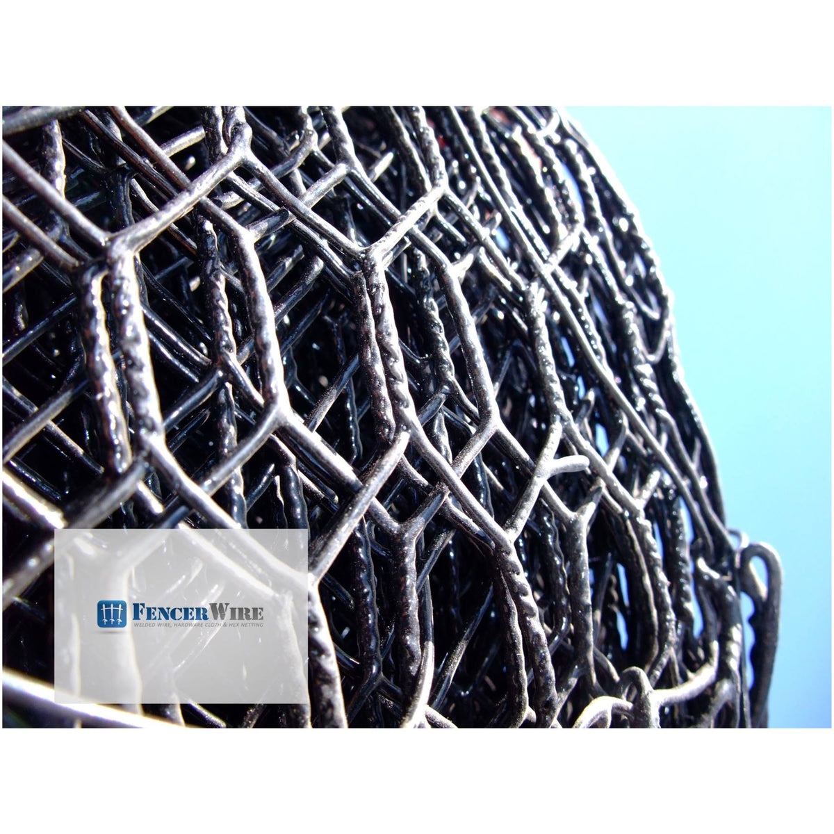 16 Gauge Vinyl Green Hex Netting E447