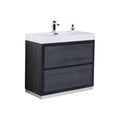 40 in. Free Standing Modern Gray Oak Bathroom Vanity C133