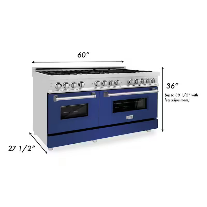 9-Burner Double Oven Dual Fuel Range in Stainless Steel S3260