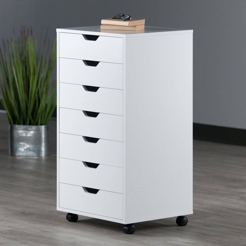 White 7 Drawer Cabinet T15688