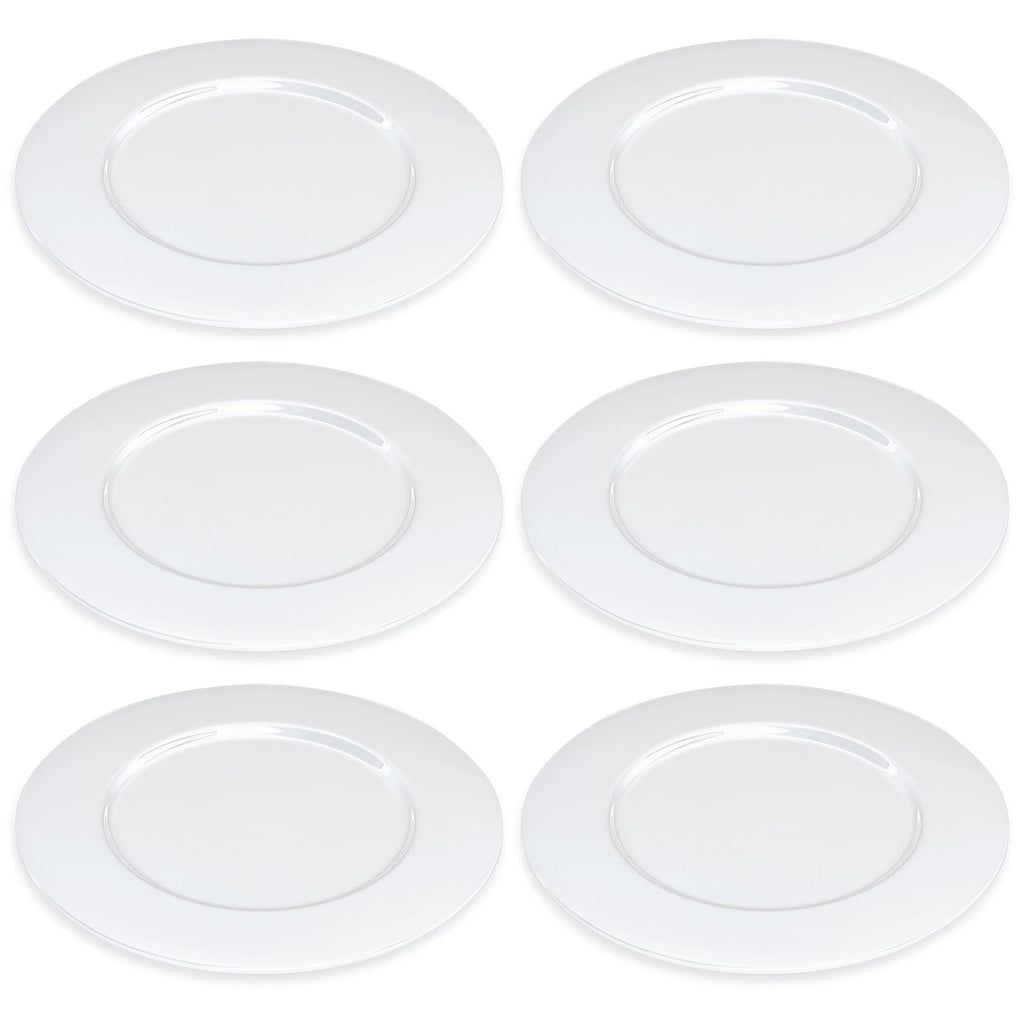 Glass Charger Plates Set of 6 A535