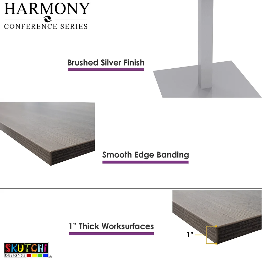5-Foot Oval Conference Table With Post Legs U5032