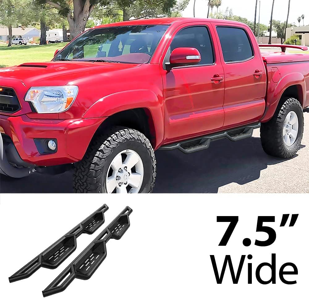 Drop Down Style Running Boards Side Step Rock Slider for Toyota Tacoma Double Crew Cab H119336