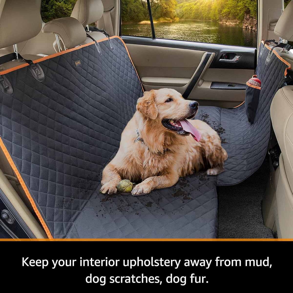 100% Waterproof Dog Car Seat Cover W415572
