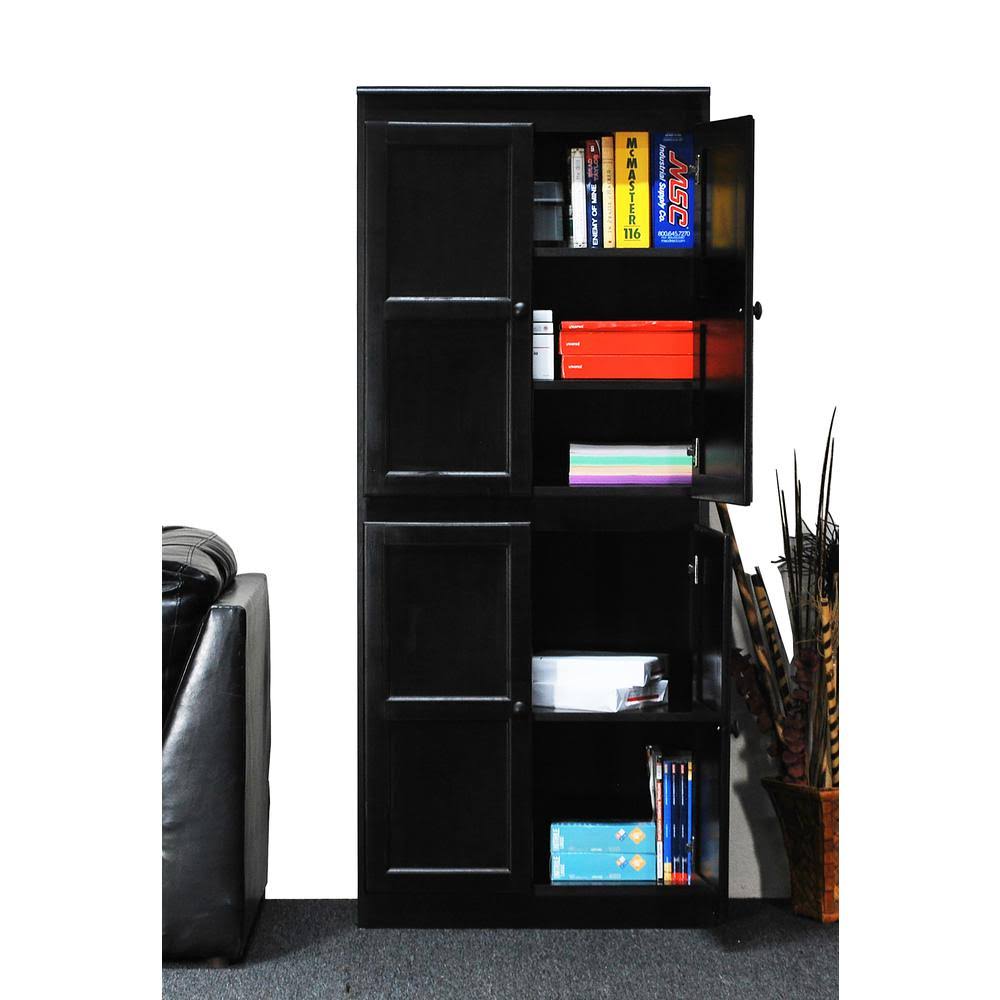 72 inch 5 Shelves Storage Cabinet Brown W1523