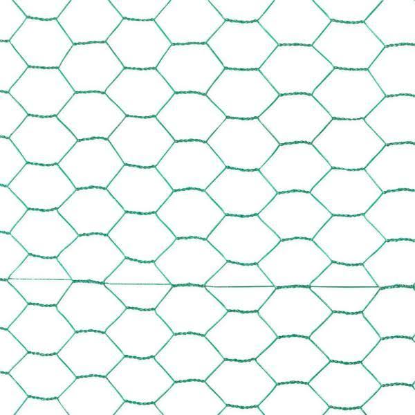 16 Gauge Vinyl Green Hex Netting E447