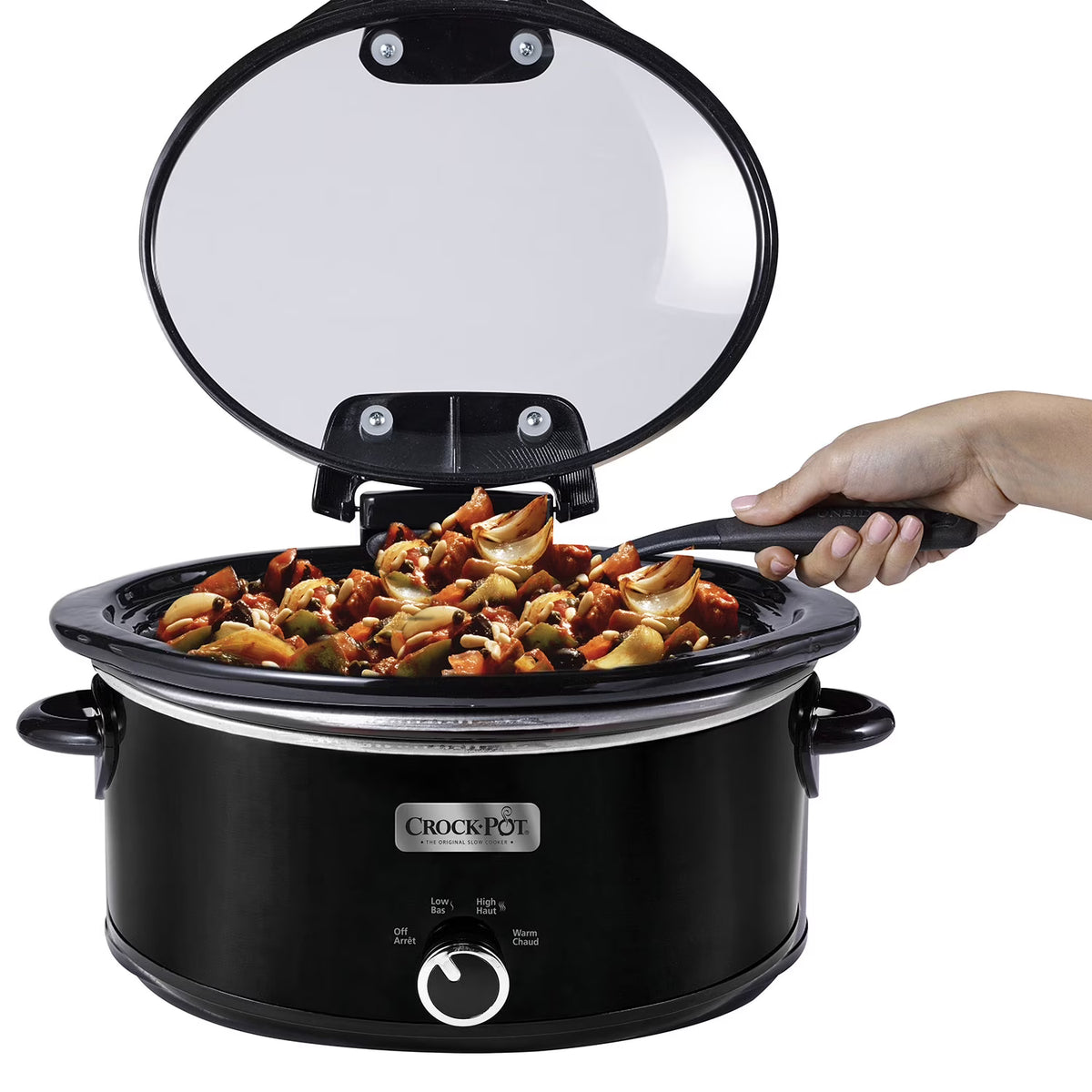 6-qt. Oval Slow Cooker, Black K558