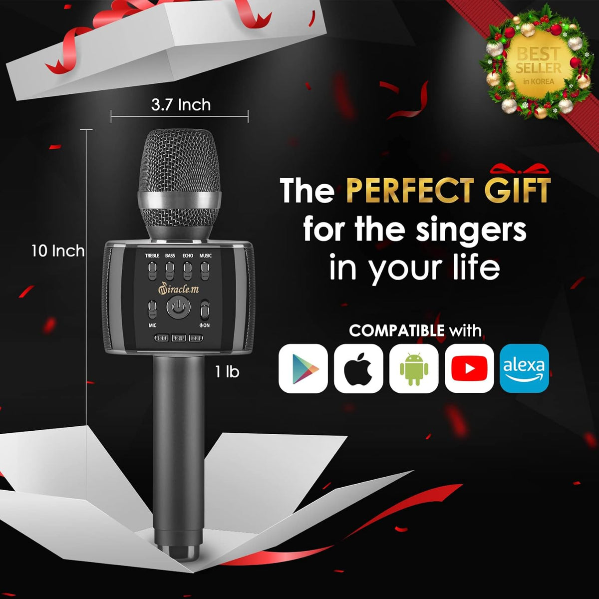 Bluetooth Wireless Karaoke Microphone with Speaker A632636