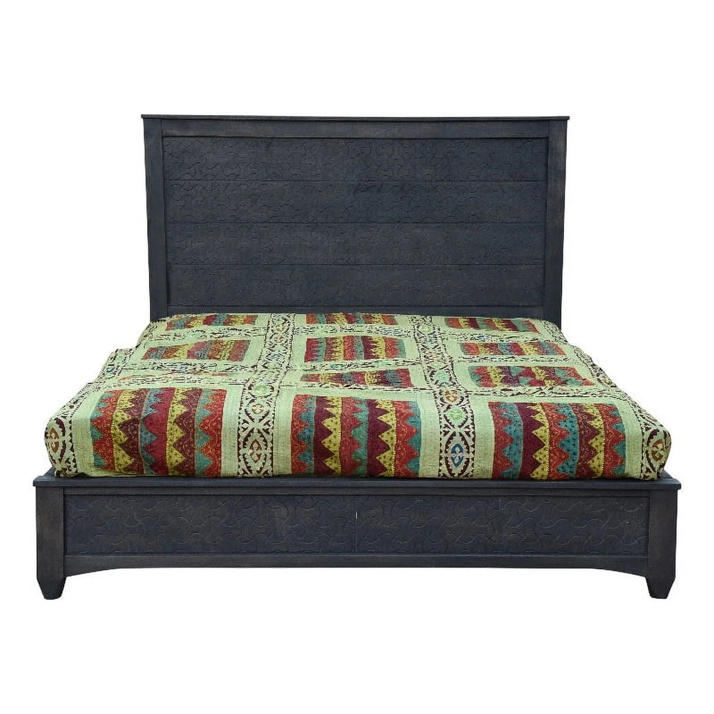 Solid Wood Hand-Carved California King Bed M42903