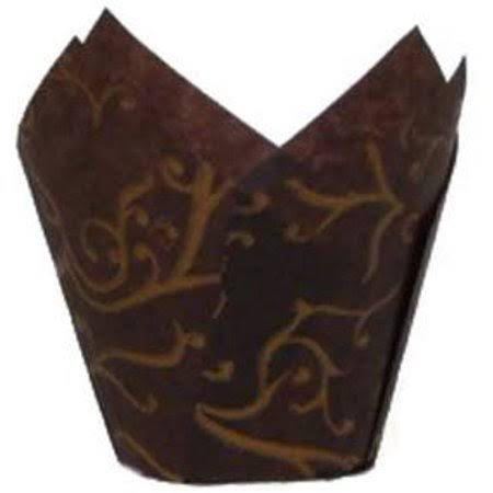 Brown Tulip Baking Cup T19366