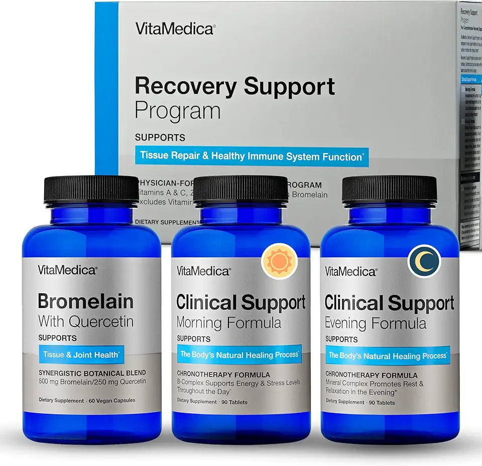 Post Surgery Recovery Support Supplement with Vitamins Minerals Antioxidants Bromelain and Quercetin B3070
