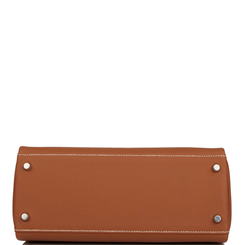 Gold Evercolor Palladium Hardware Kelly Retourne 28 Bag D154