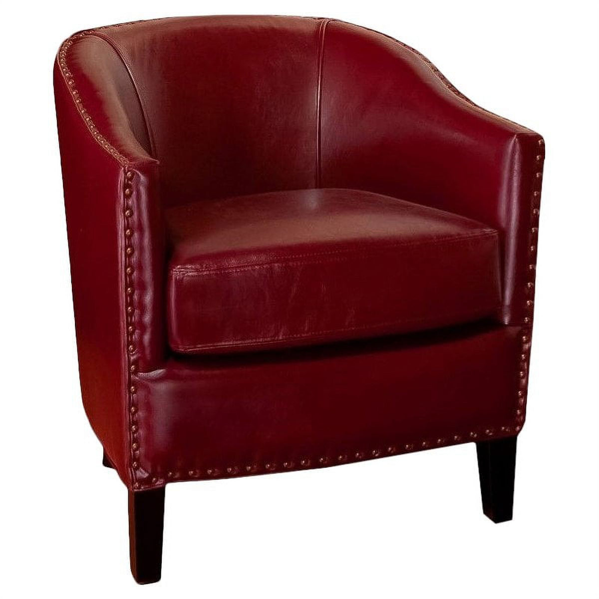 Red Leather Club Chair M143265