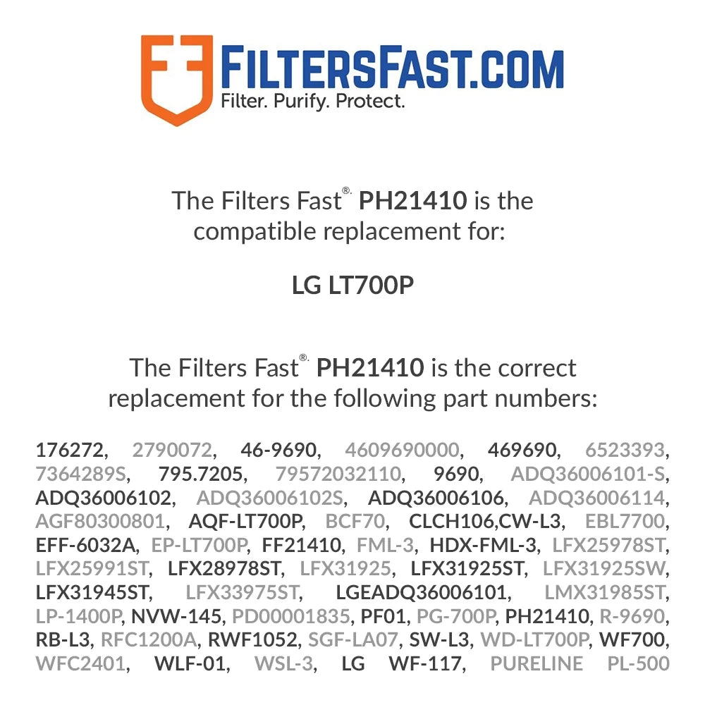 Replacement Refrigerator Water Filter Y7456