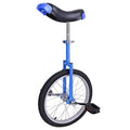 Blue 18 inch Unicycle with Saddle Seat V7384
