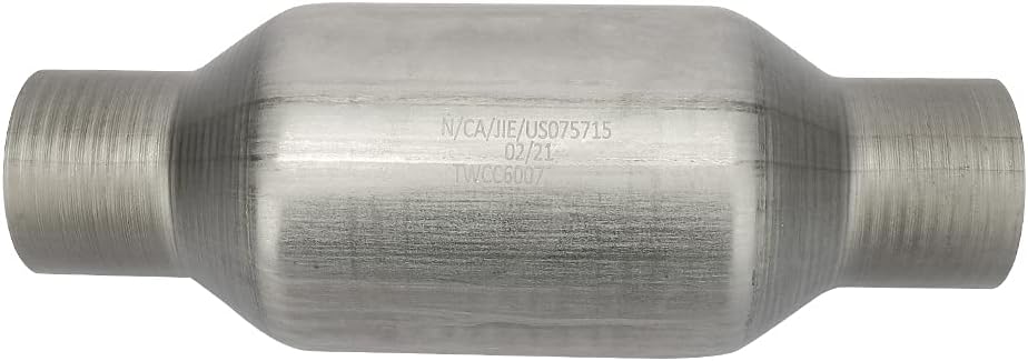 2.25" Inlet/Outlet Universal Catalytic Converter, High Flow Exhaust Pipe, Pack of 2 X485