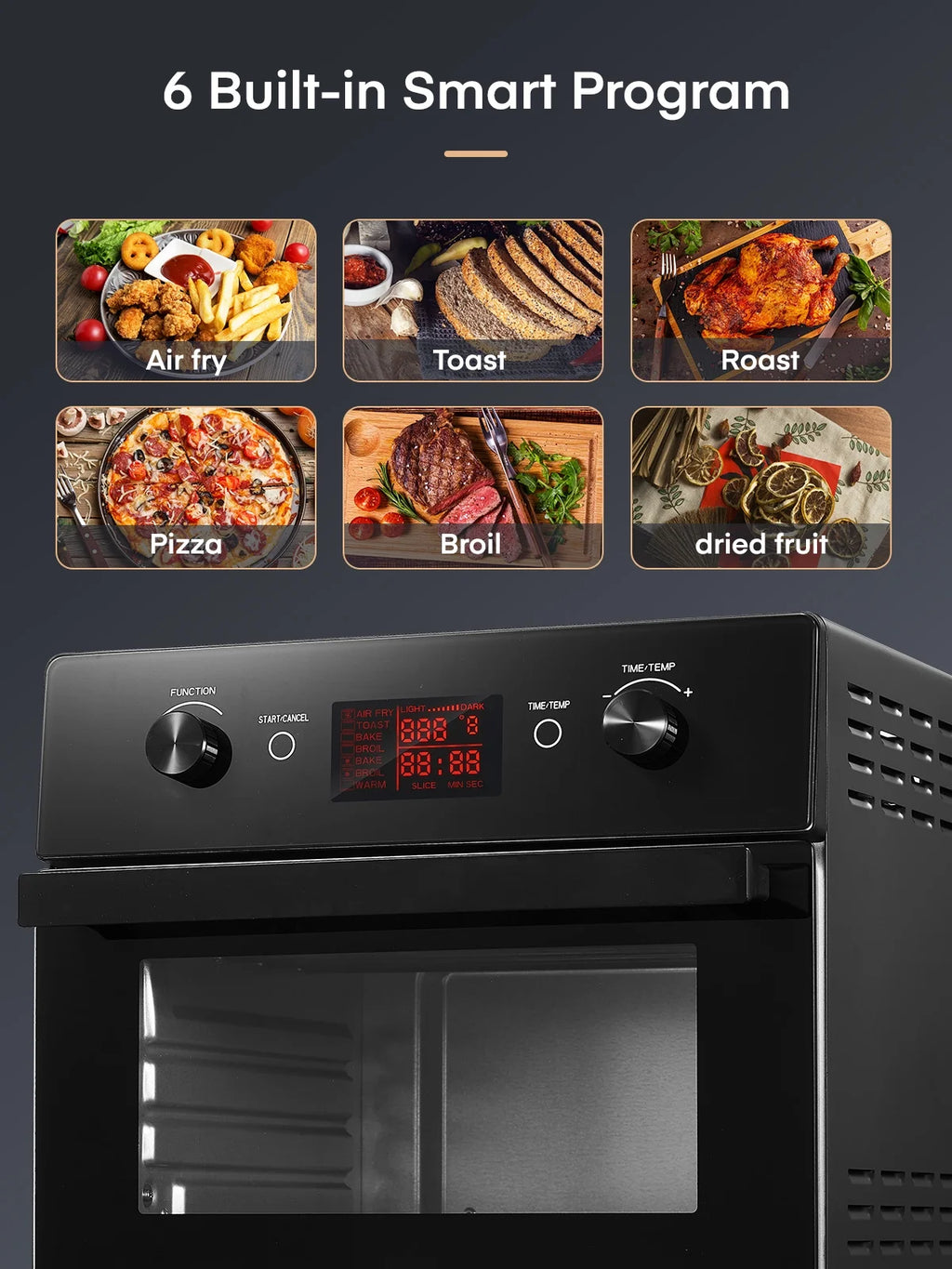 20QT Convection Air Fryer Toaster Oven Combo T1809