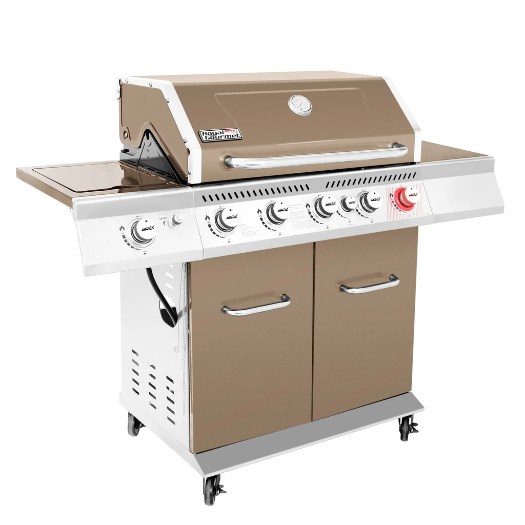 5-Burner Gas Grill with Rotisserie Kit E62097