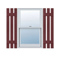 Three Board Spaced Vinyl Shutters with Matching Screws D31155
