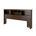 King Espresso Bookcase Headboard C516