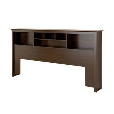 King Espresso Bookcase Headboard C516