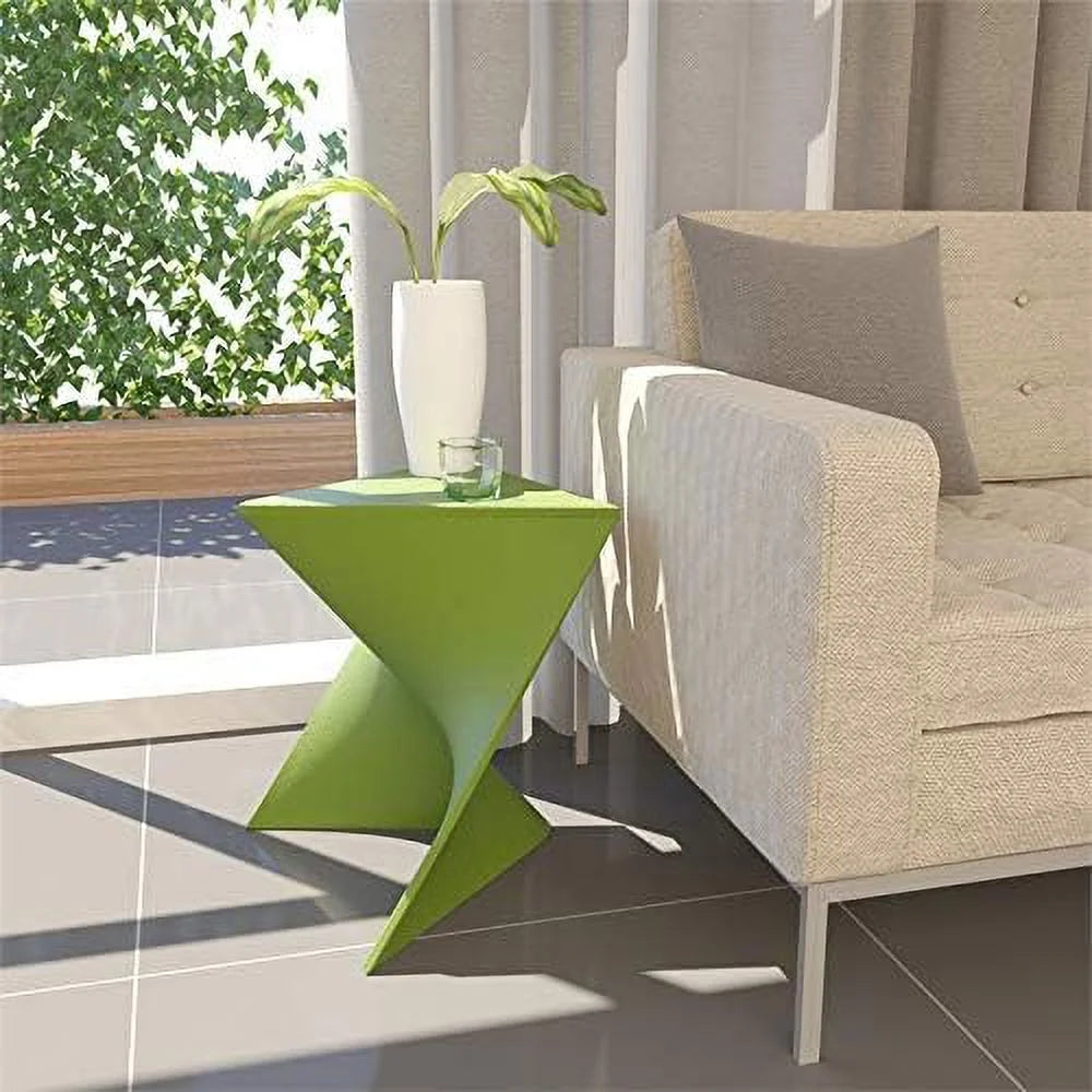 Green Plastic End Table Set Of 2 N390