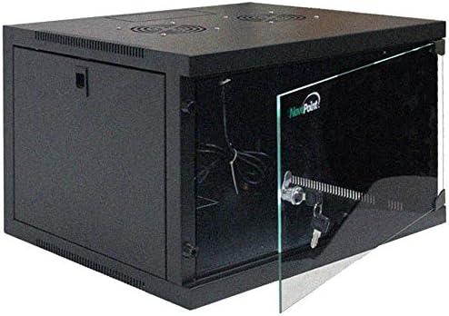 6U Wall Mount Network Server Cabinet Rack Black Q142174